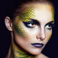 Как сделать макияж под змею